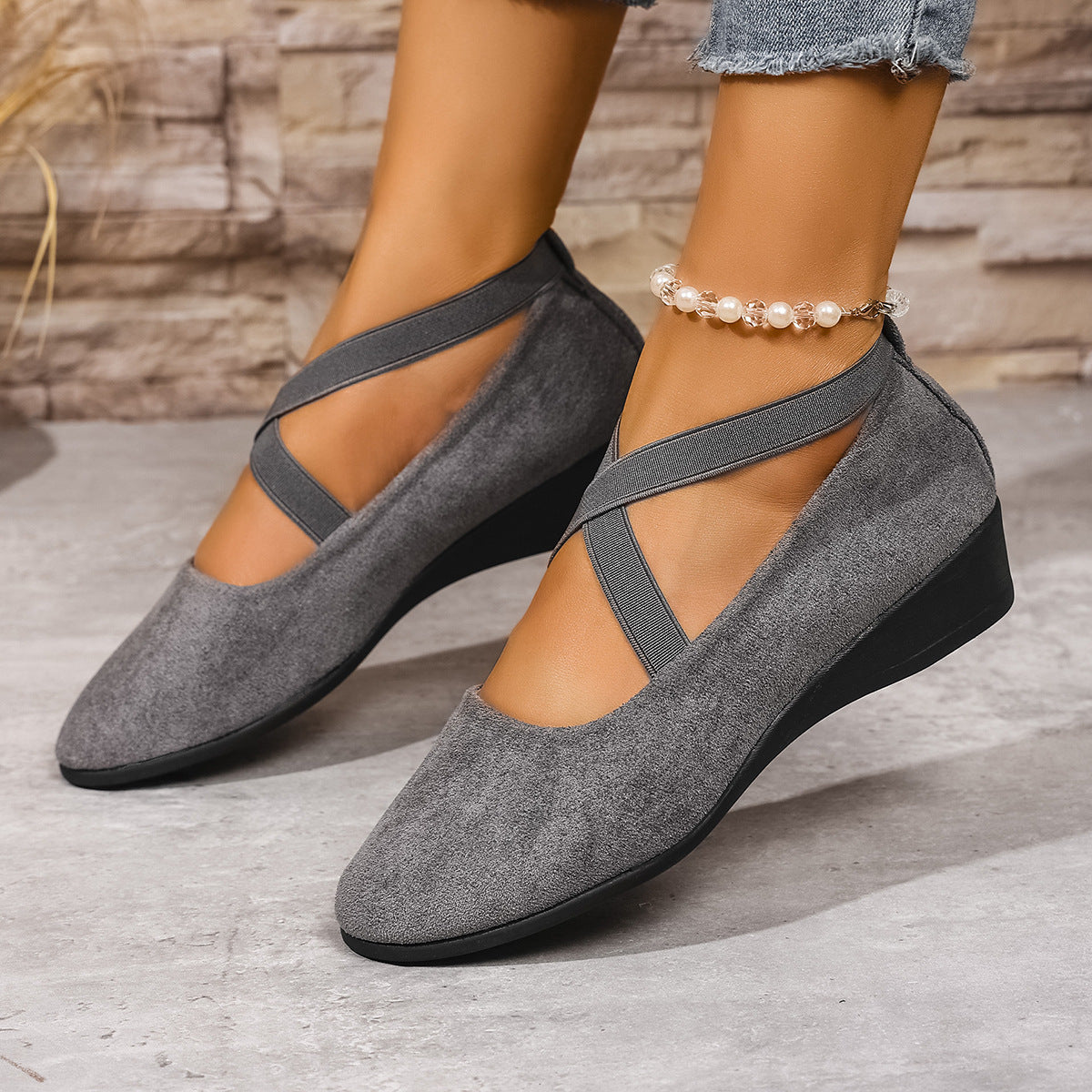 Aveline | Ballerines élégantes à brides croisées