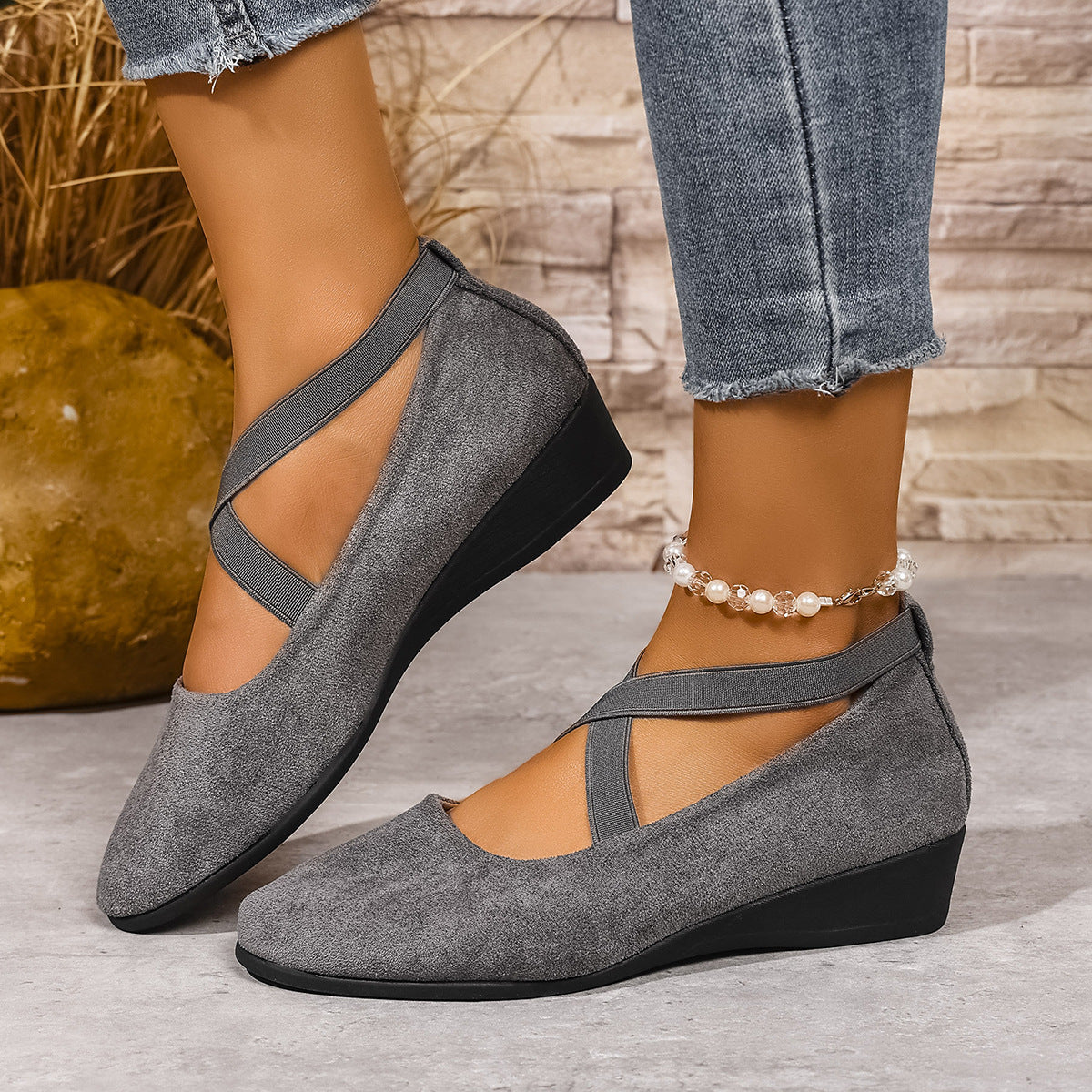 Aveline | Ballerines élégantes à brides croisées
