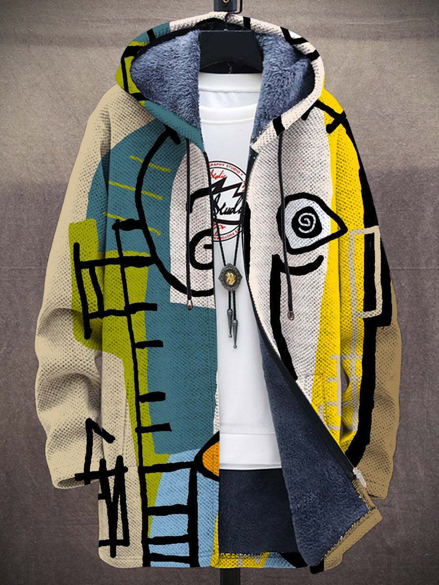 Gareth | Cardigan Artistico con Cappuccio