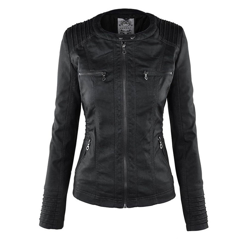 Flavia | Giacca in Pelle Robusta ed Elegante