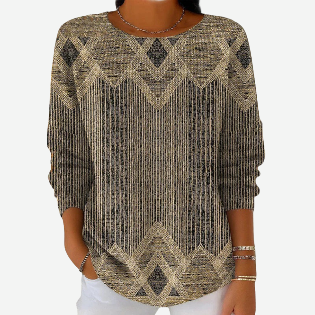 Eleni | Maglione con Stampa Geometrica