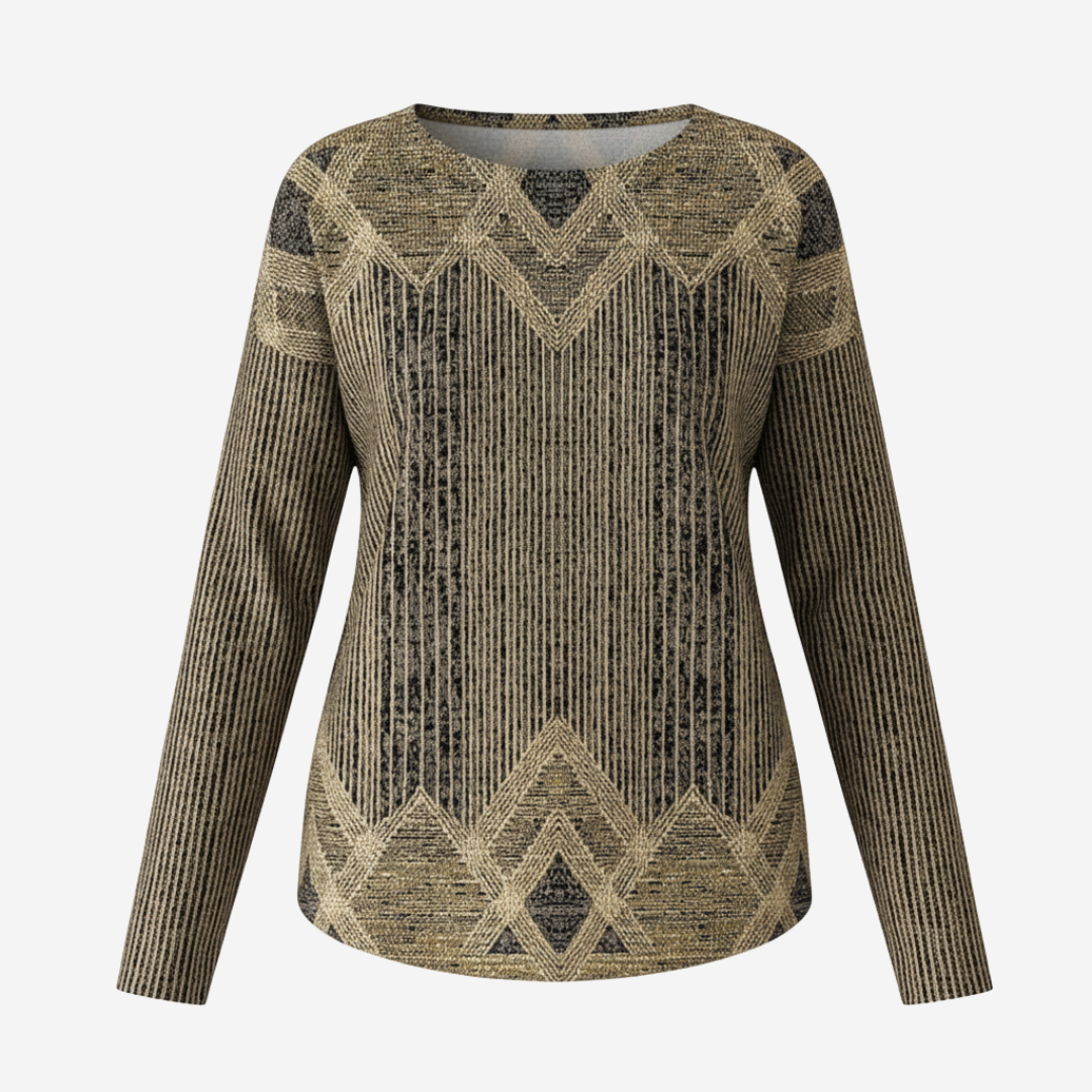 Eleni | Maglione con Stampa Geometrica