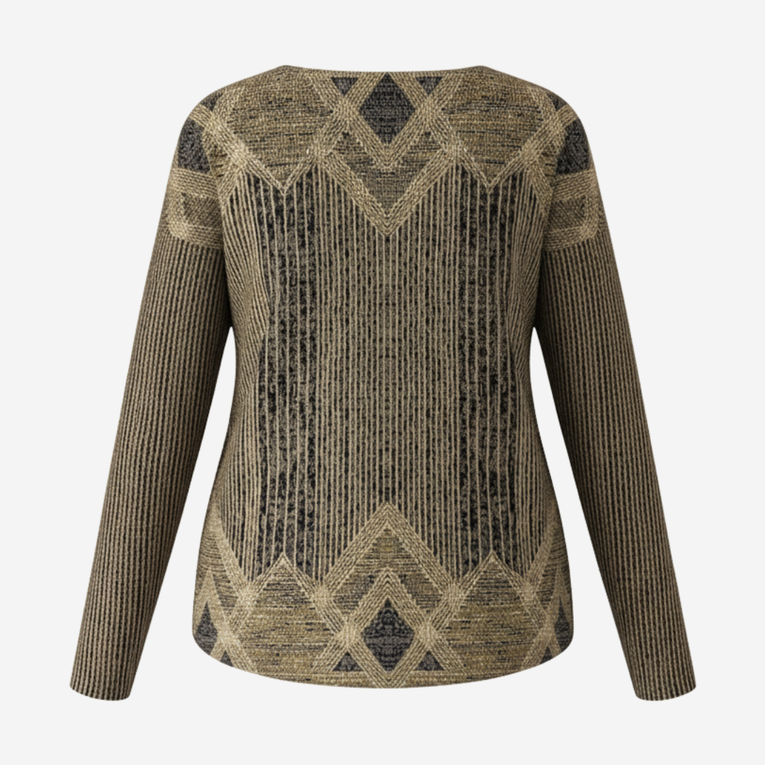 Eleni | Maglione con Stampa Geometrica