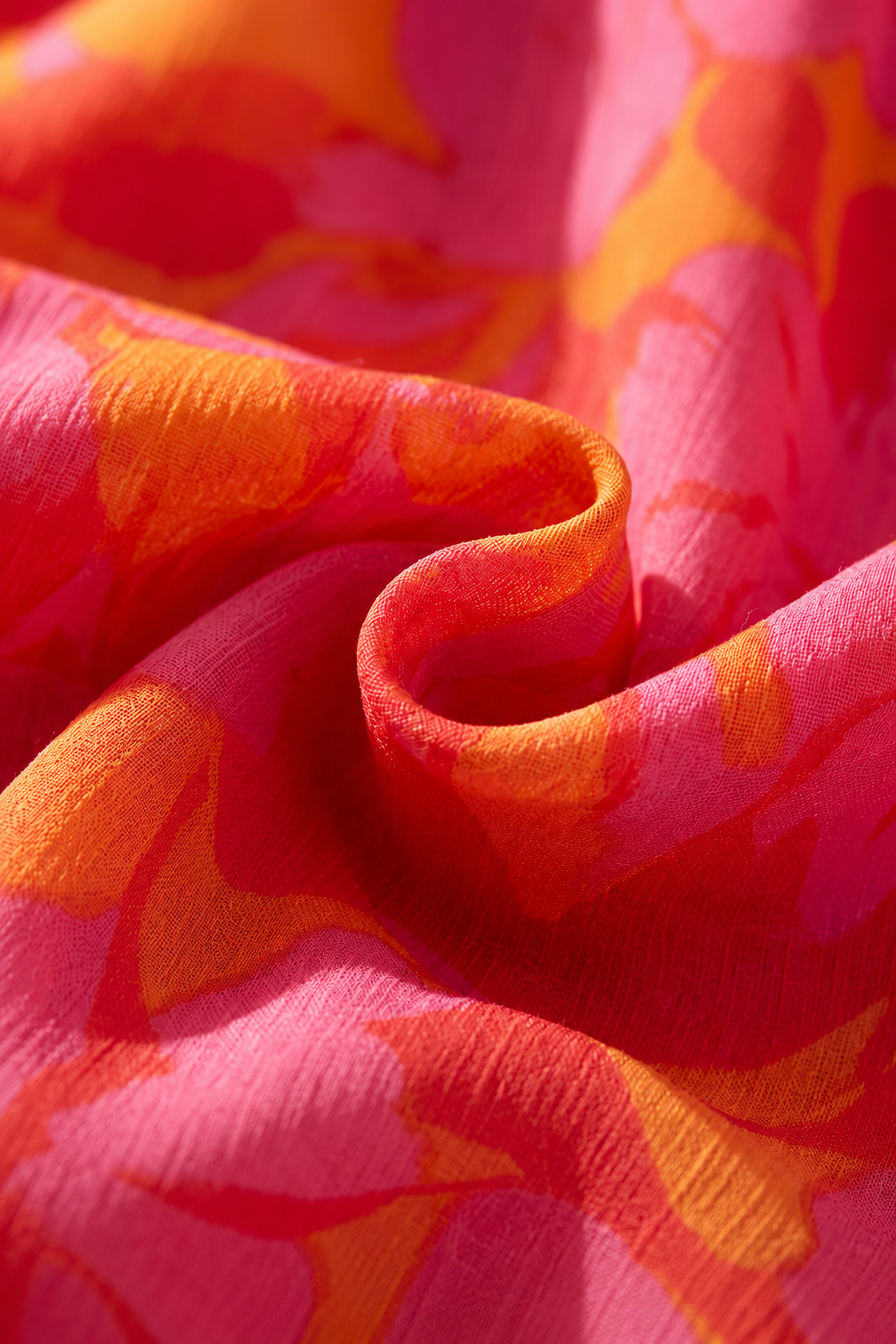 Olympe | Vestito Fluido in Rosa e Arancione