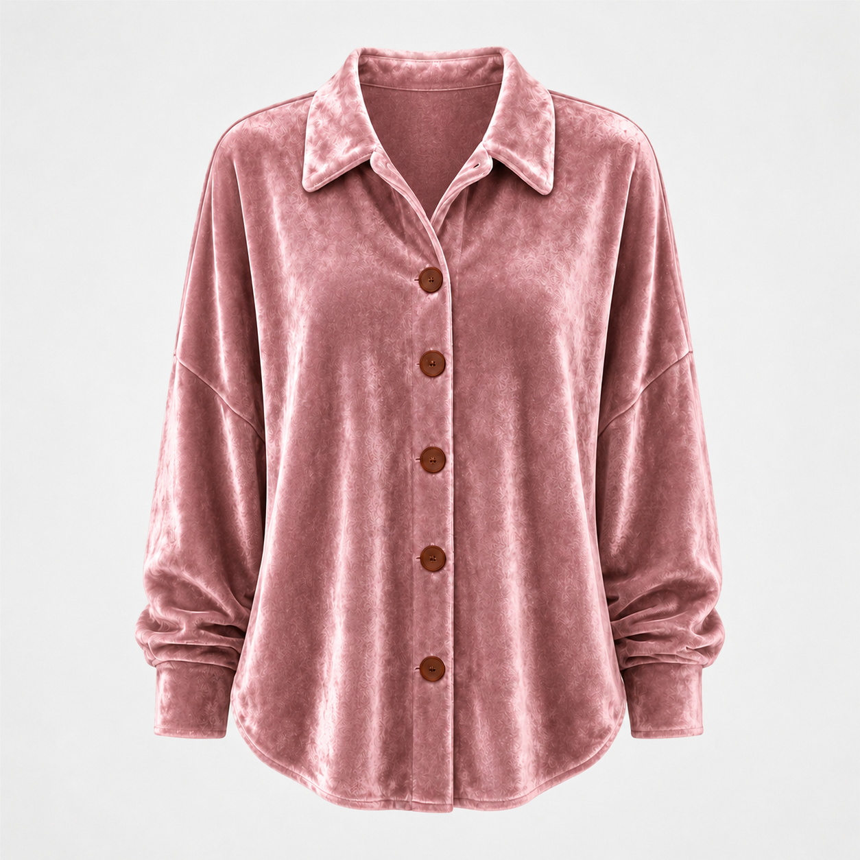 Loretta | Camicia in Velluto con Bottoni