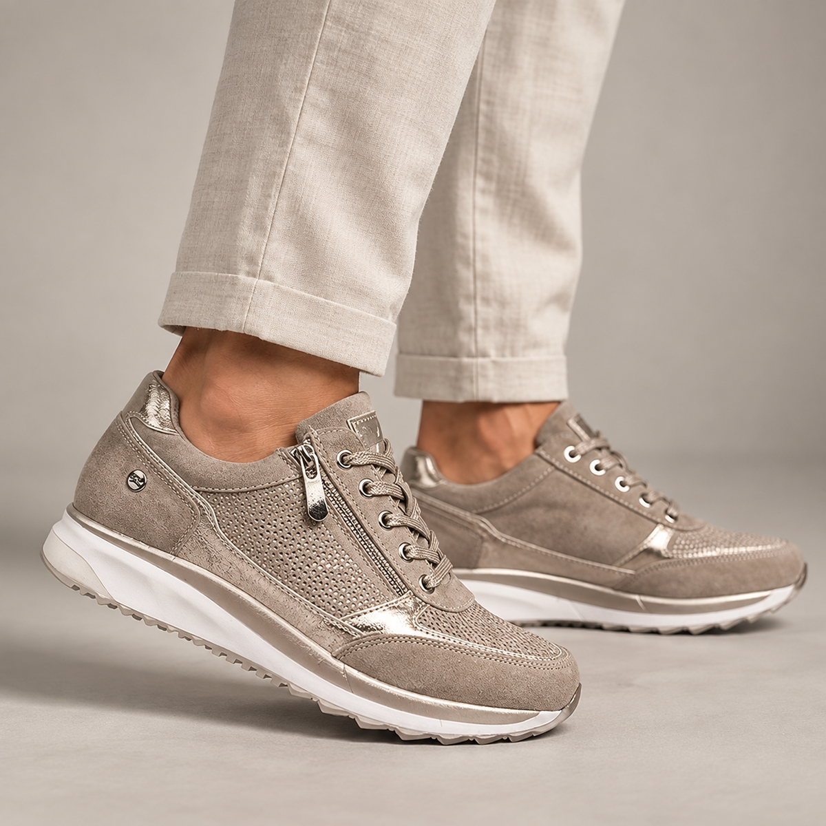 Eugénie | Sneakers eleganti con chiusura a zip