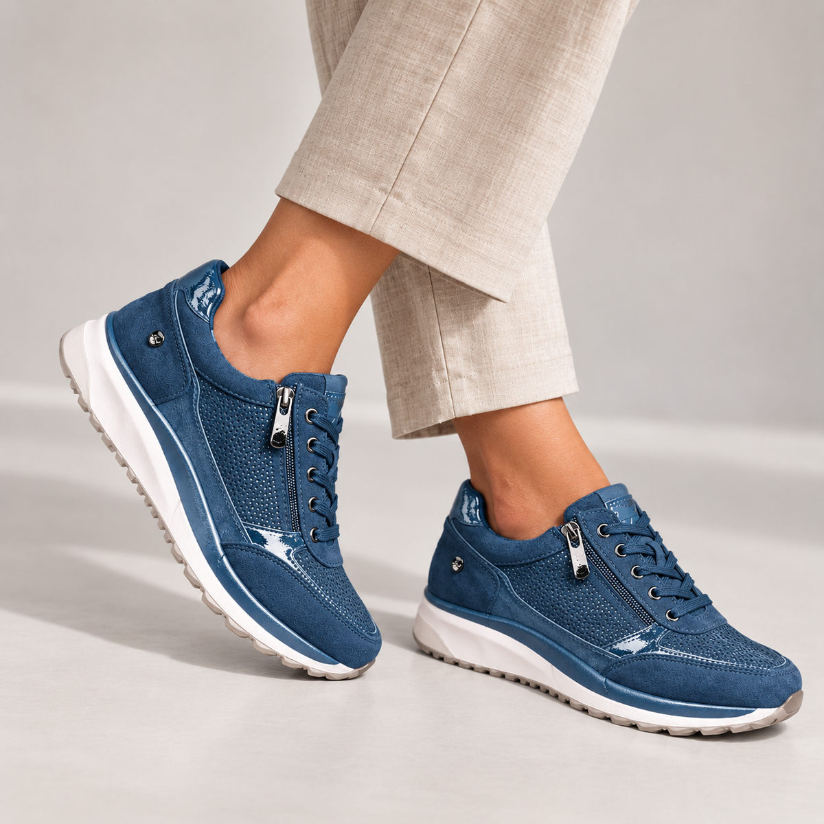 Eugénie | Sneakers eleganti con chiusura a zip