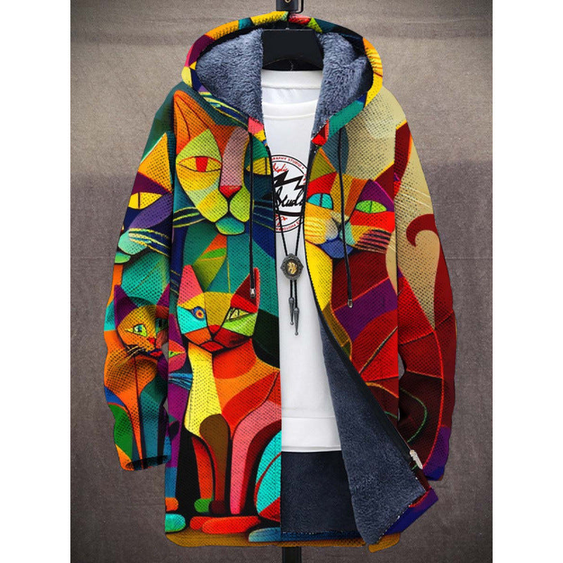 Rafferty | Cardigan con Cappuccio Artistico