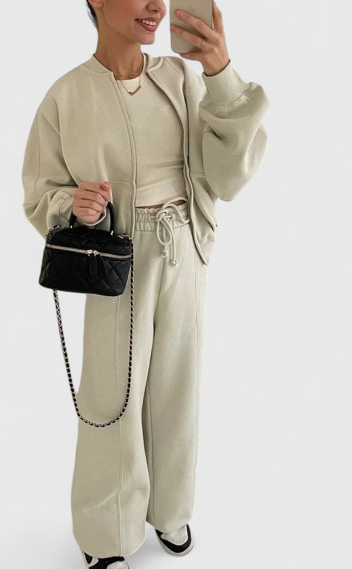 Suzanne | Set a Due Pezzi con Zip Anteriore Relaxed