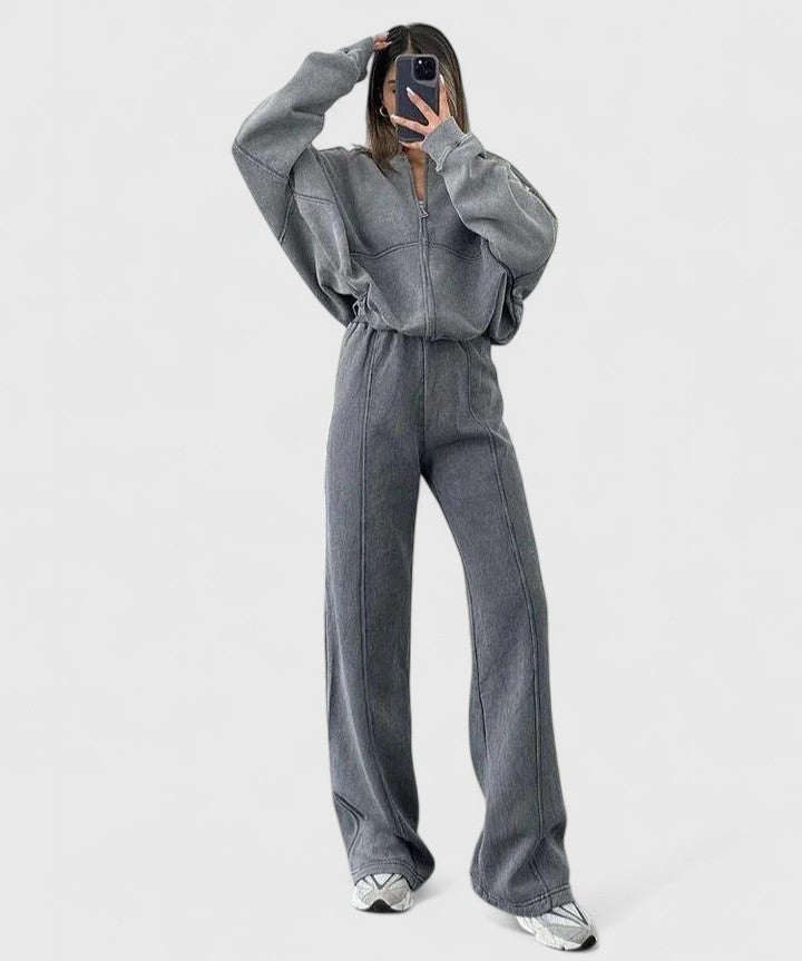 Suzanne | Set a Due Pezzi con Zip Anteriore Relaxed