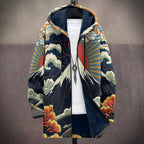 Ezra | Cardigan con Cappuccio Artistico