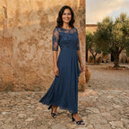 LOLA CASTELL | ABITO IN GEORGETTE ELEGANTE