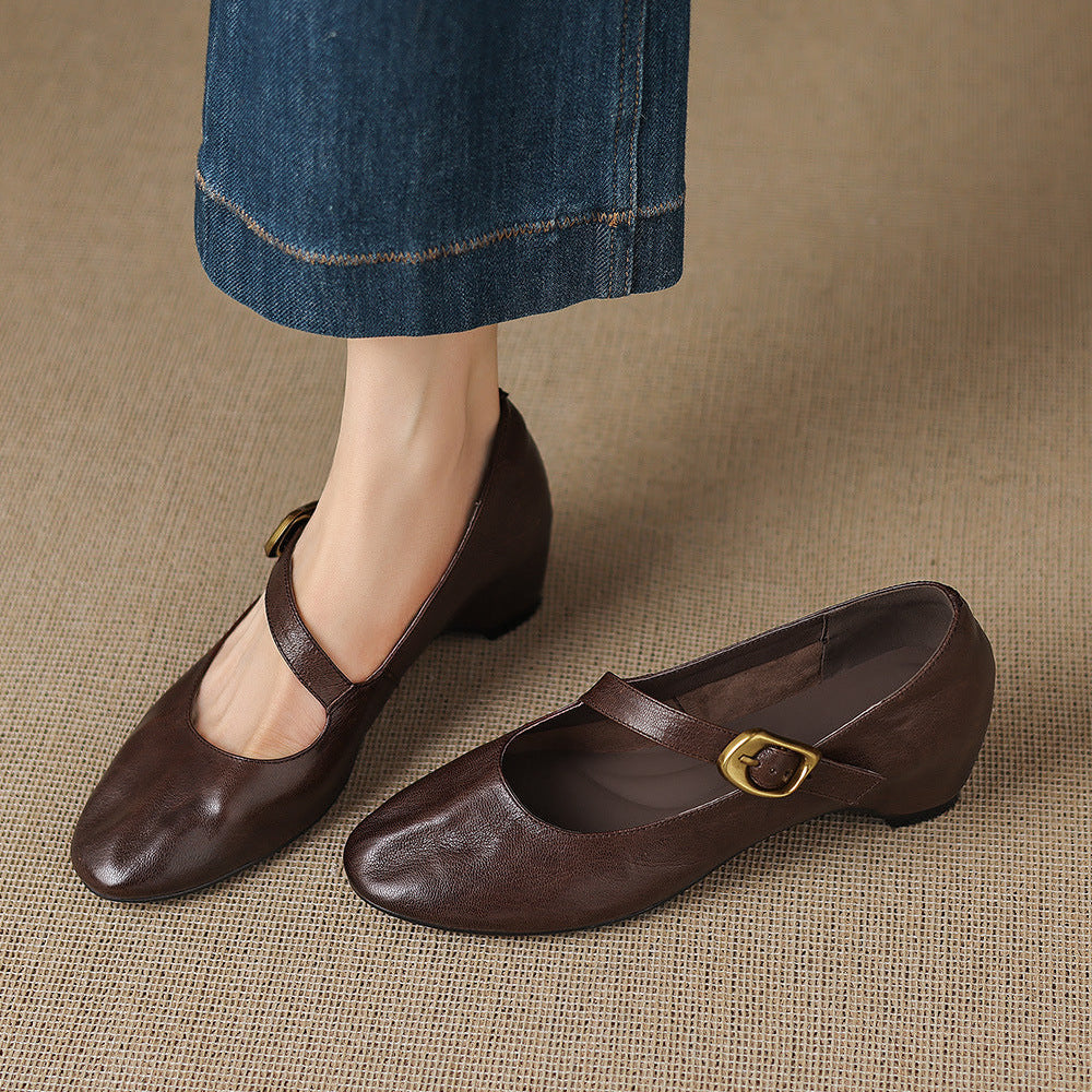 Eloise | Mary Jane Flats con Cinturino alla Caviglia