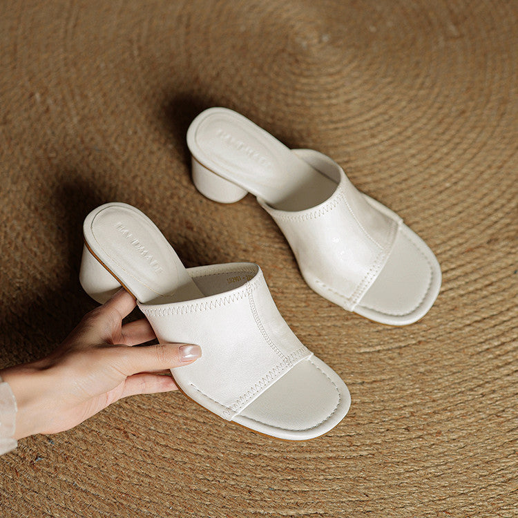Brynn | Mules Eleganti con Tacco Blocco