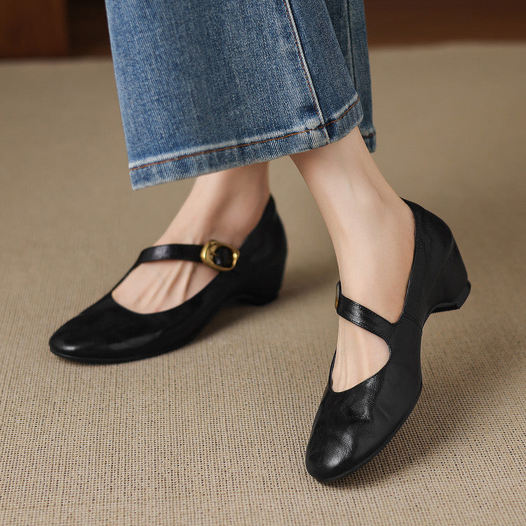 Eloise | Mary Jane Flats con Cinturino alla Caviglia