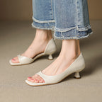 Delaney | Tacchi a Kitten Peep-Toe
