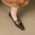 Etta | Mules a doppia fascia con brogue