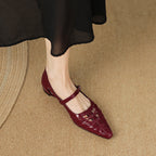 Margery | Ballerine Mary Jane con Cinturino Punta