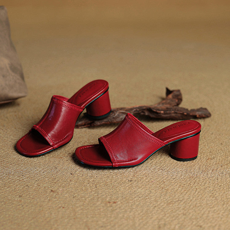Brynn | Mules Eleganti con Tacco Blocco