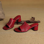 Brynn | Mules Eleganti con Tacco Blocco