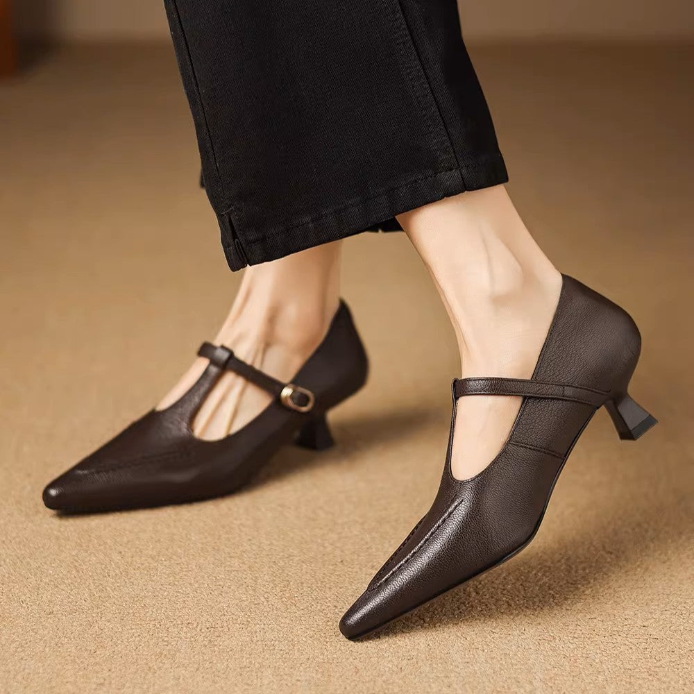 Eliza | Tacchi a T-Strap Punta