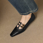 Etta | Mules a doppia fascia con brogue