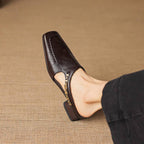 Vivienne | Mules Slingback a Punta Quadrata