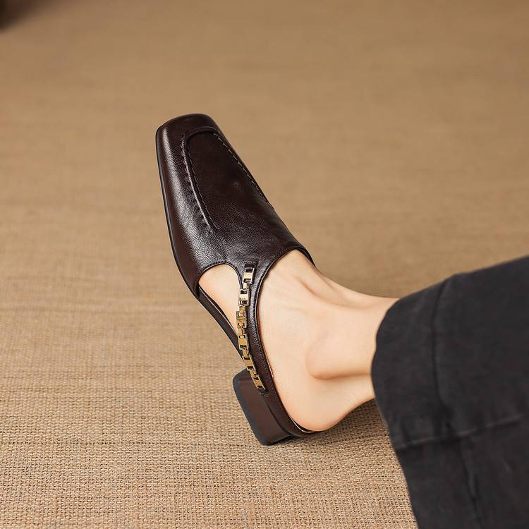 Vivienne | Mules Slingback a Punta Quadrata