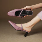 Elsa | Mules con Cinghietta Arricciata