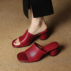 Brynn | Mules Eleganti con Tacco Blocco