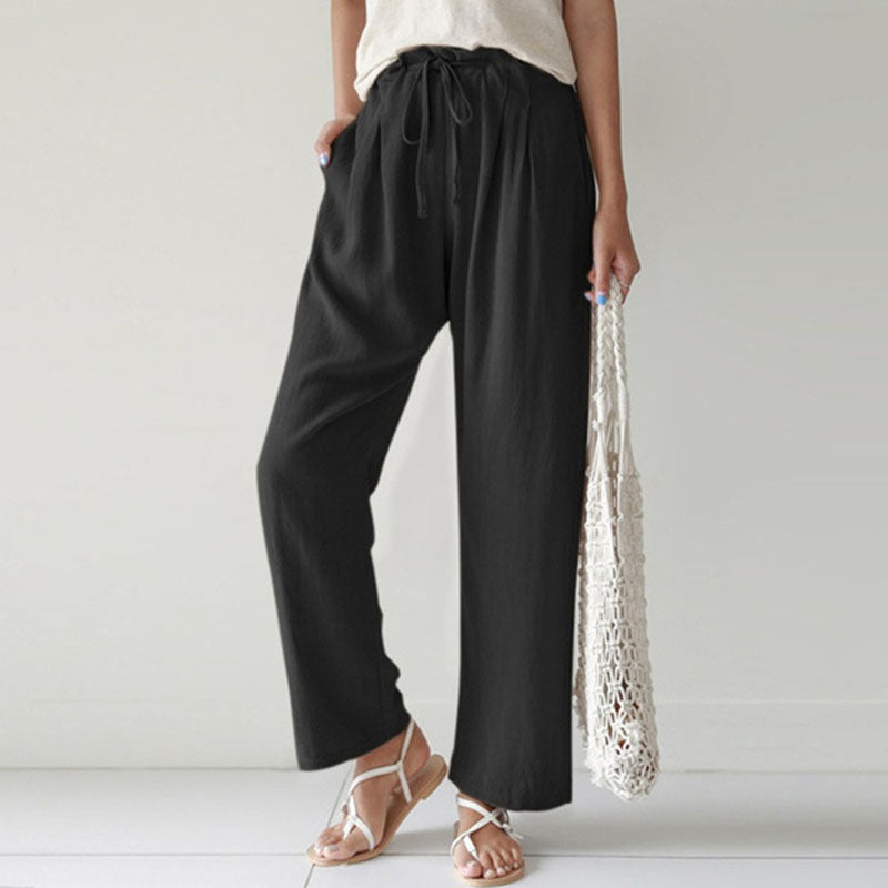 Vara - Pantaloni Relaxed Fit con Cordon de Serrage