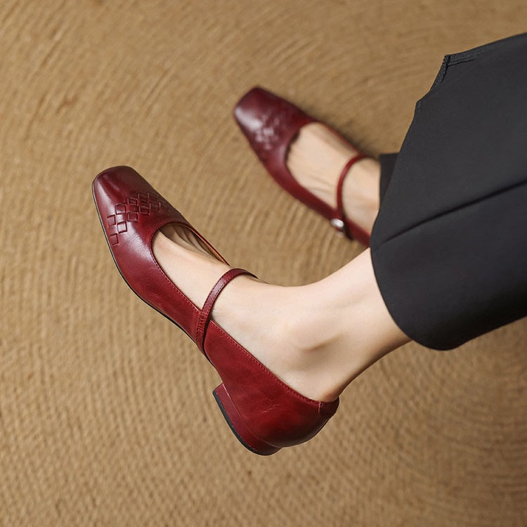 Marlow | Ballerine Mary Jane con Punta Quadrata