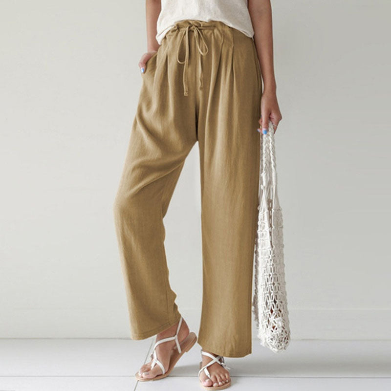 Vara - Pantaloni Relaxed Fit con Cordon de Serrage