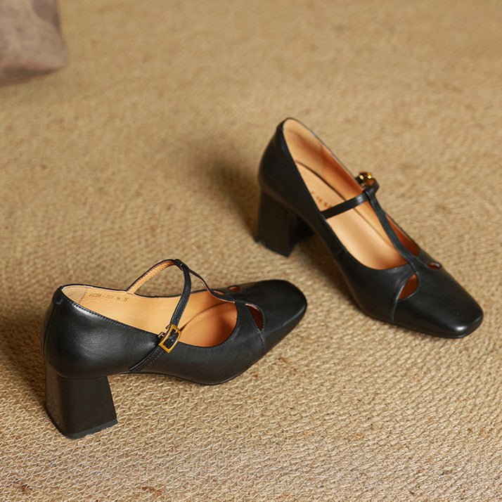 Elena | Tacchi T-Strap Senza Tempo