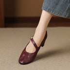 Eloise | Mary Jane Flats con Cinturino alla Caviglia
