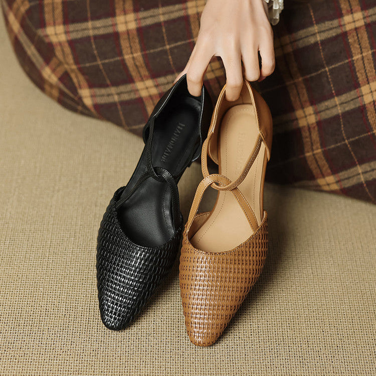 Elodie | Tacchi T-Strap Intrecciati