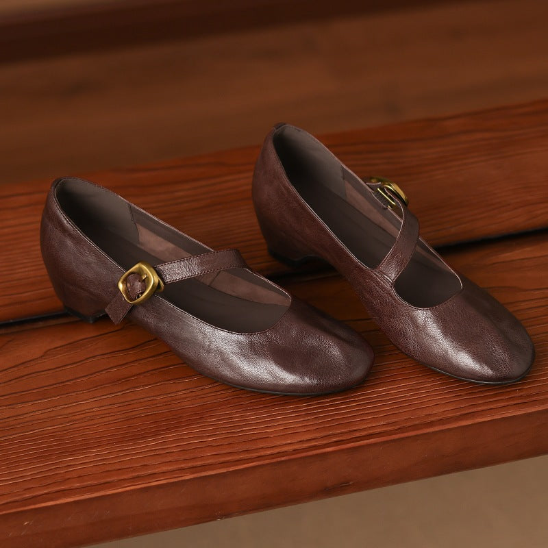 Eloise | Mary Jane Flats con Cinturino alla Caviglia