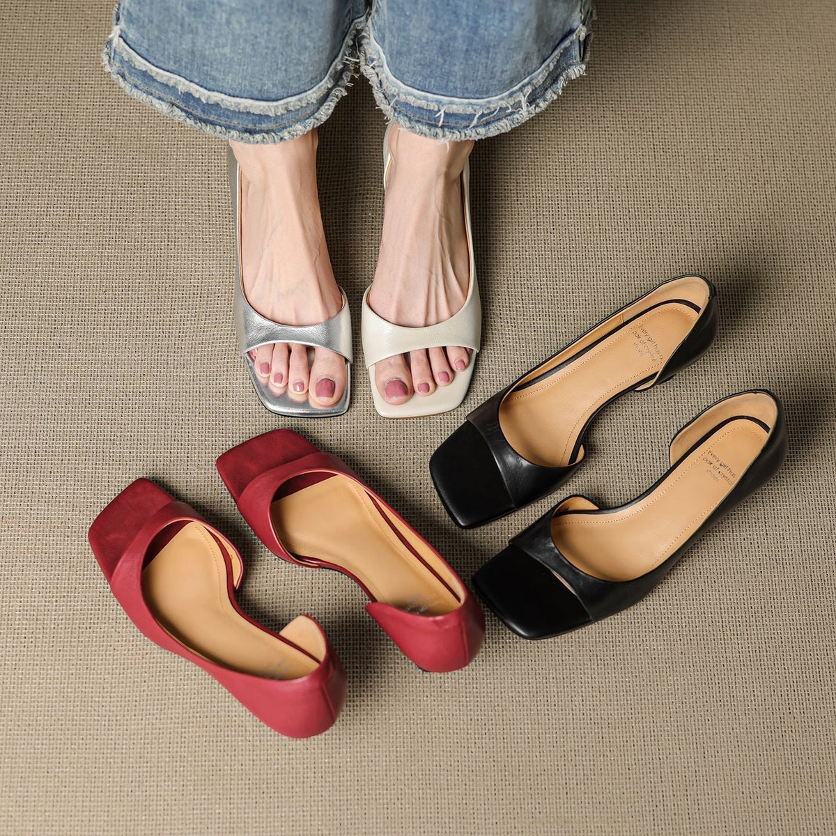 Delaney | Tacchi a Kitten Peep-Toe