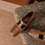 Farrah | Mules con Punta Quadrata e Fibbia