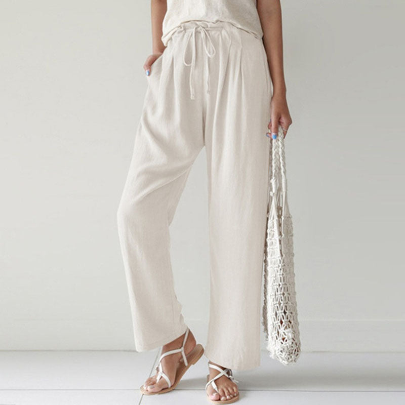 Vara - Pantaloni Relaxed Fit con Cordon de Serrage