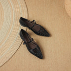 Margery | Ballerine Mary Jane con Cinturino Punta