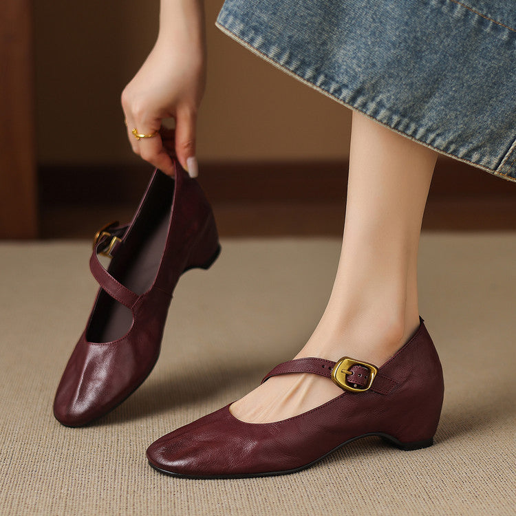 Eloise | Mary Jane Flats con Cinturino alla Caviglia