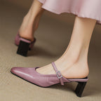 Elsa | Mules con Cinghietta Arricciata