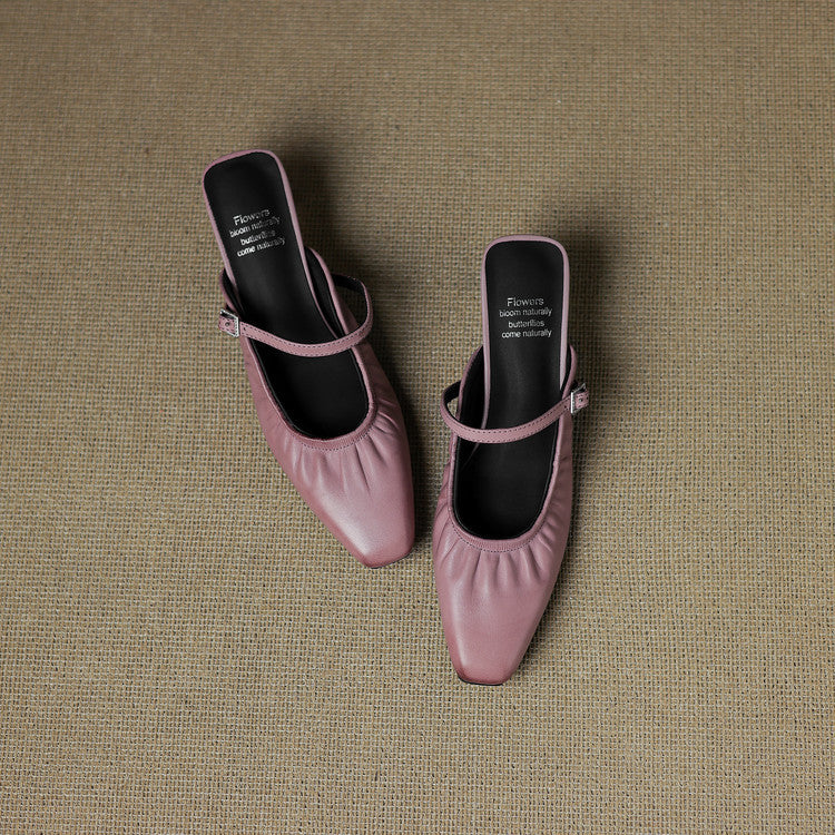 Elsa | Mules con Cinghietta Arricciata