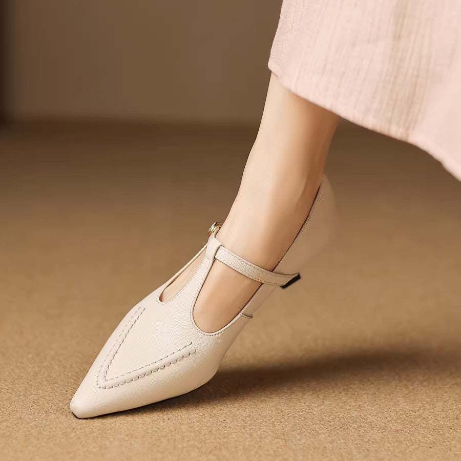 Eliza | Tacchi a T-Strap Punta