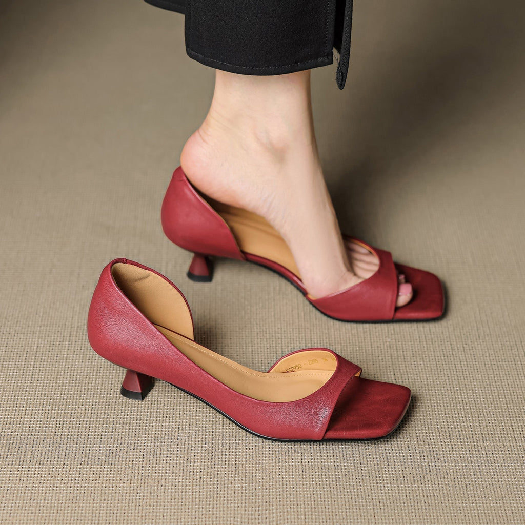 Delaney | Tacchi a Kitten Peep-Toe