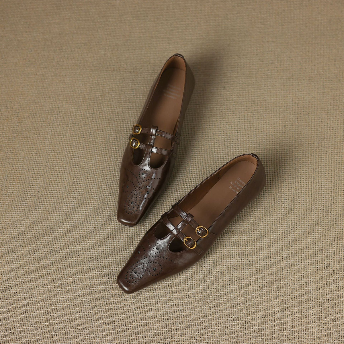 Etta | Mules a doppia fascia con brogue