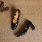 Elise | Classiche Mary Jane con Tacco a Blocco