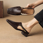 Vivienne | Mules Slingback a Punta Quadrata