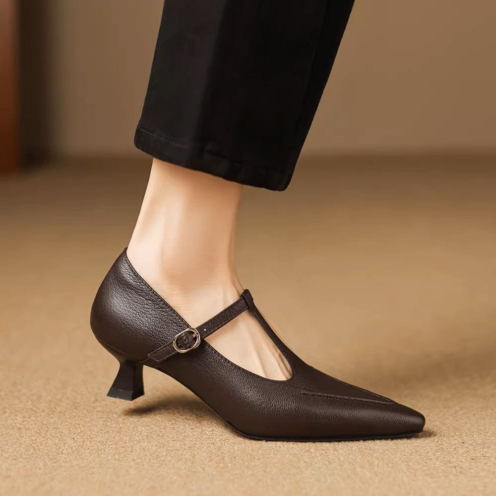 Eliza | Tacchi a T-Strap Punta